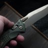 Microtech Marfione Select Amphibian RAM LOK Antique Green Frag Titanium Handles & Bronze M390MK & Bronzed Accents 137RL-13FRMS1