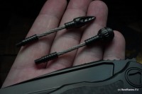 Microtech ANAX Titanium DLC Tanto M390 &amp; Carbon Fiber Inlay 191C-1DLCTCFITI