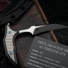 Microtech & Bastinelli Bee Marfione Select Stonewash w/ Stonewash Handles & Blue Hardware 218-10MS3