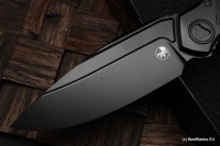 Microtech ANAX Titanium DLC &amp; Carbon Fiber Inlay 190C-1DLCTCFITI