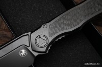 Microtech ANAX Titanium DLC &amp; Carbon Fiber Inlay 190C-1DLCTCFITI