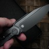 Microtech ANAX Titanium DLC & Carbon Fiber Inlay 190C-1DLCTCFITI