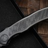 Microtech ANAX Titanium DLC Drop Point M390 Partial Serrated & Carbon Fiber Inlay 190C-2DLCTCFITI