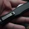 Microtech Knives Mini Hera 2 Stonewash Bayonet M390MK w/ Black Handle 1701M-10