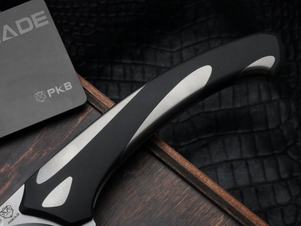 Poikilo Blade Orca Standard w/ Titanium Handles & Pearlescent Stonewash M398