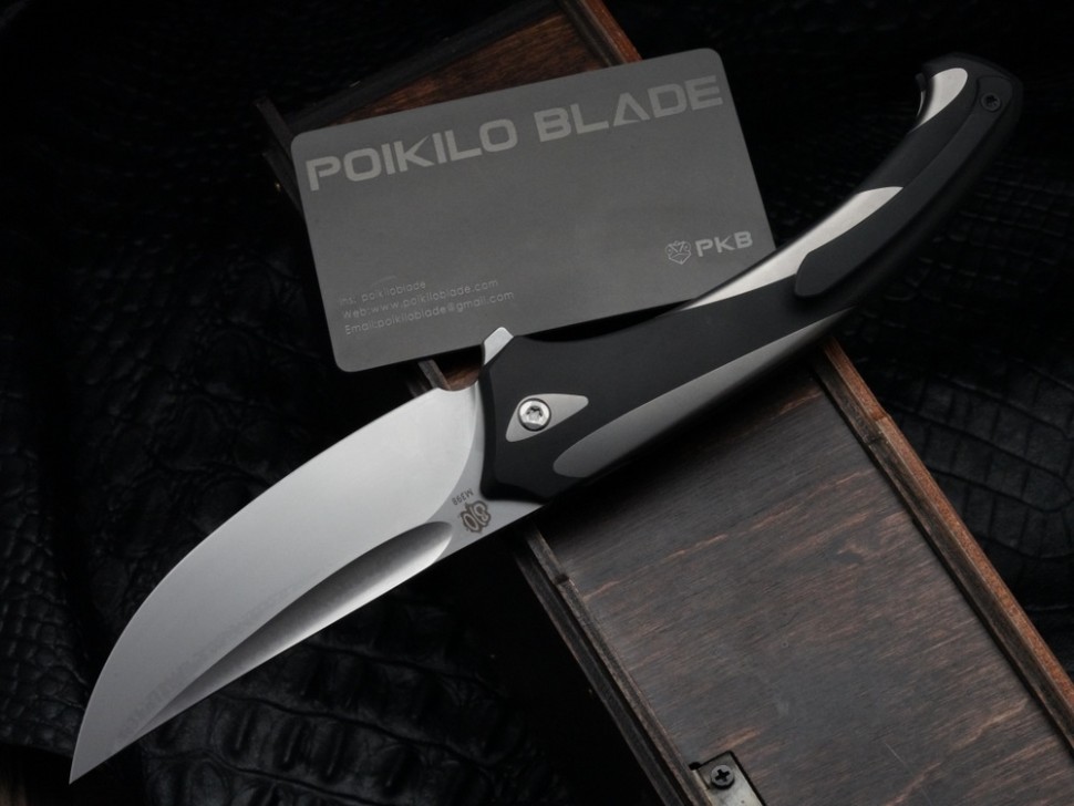 Poikilo Blade Orca Standard w/ Titanium Handles & Pearlescent Stonewash M398