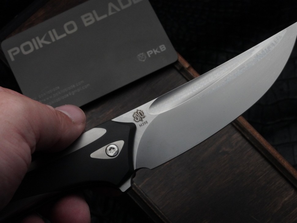 Poikilo Blade Orca Standard w/ Titanium Handles & Pearlescent Stonewash M398