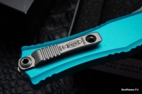 Microtech Knives Mini Hera 2 Stonewash Bayonet M390MK &amp; Turquoise 1701M-10TQ