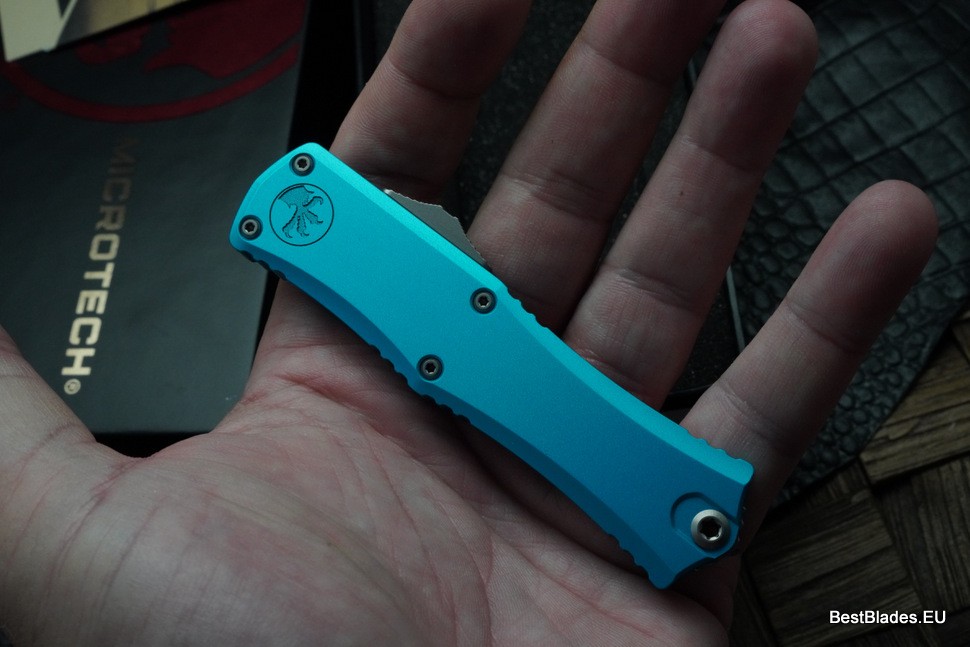 Microtech Knives Mini Hera 2 Stonewash Bayonet M390MK & Turquoise 1701M-10TQ