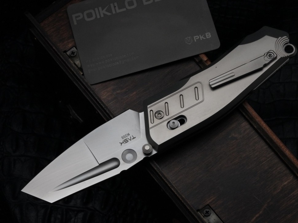 Poikilo Blade Task Vader S1 Titanium Handles w/ Pearlescent M398