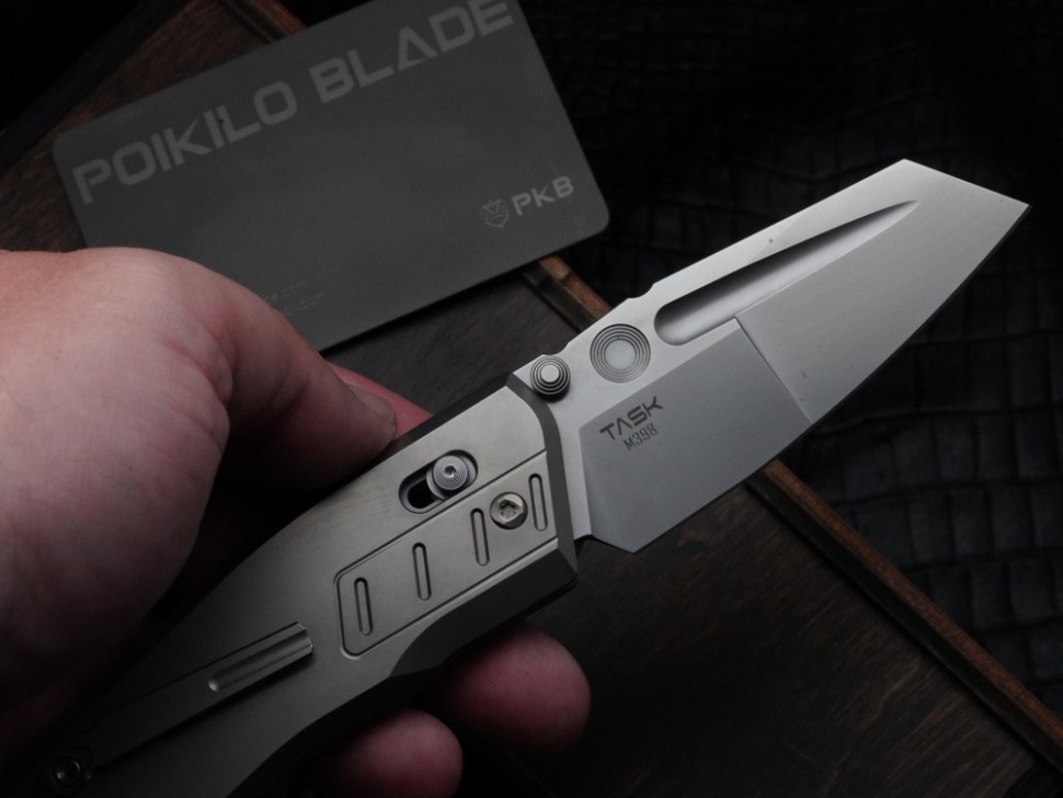 Poikilo Blade Task Vader S1 Titanium Handles w/ Pearlescent M398