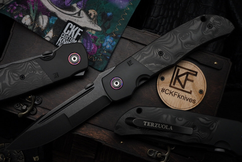 CKF/Bob Terzuola Eagle Rock -Zirc S90V Blackwash-