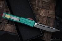 Microtech Ultratech Bounty Hunter w/ Tanto Stonewash Full Serrated 123-12BH