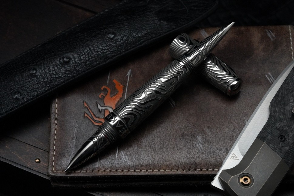 Streltsov luxury titanium pen -Icebreaker-