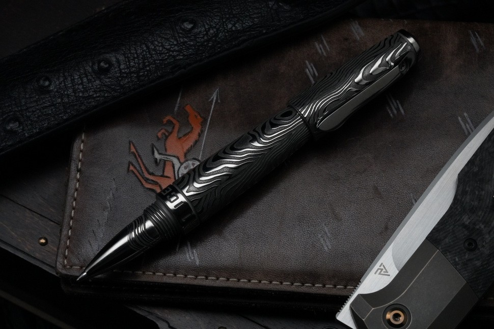 Streltsov luxury titanium pen -Icebreaker-