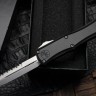 Microtech Knives Mini Hera 2 Full Serrated Stonewash Bayonet M390MK w/ Black Handle 1701M-12