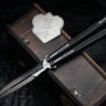 Poikilo Blade Nova S2 Dark Stonewash Titanium Handles w/ Two Tone DLC M390