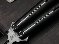 Poikilo Blade Nova S2 Dark Stonewash Titanium Handles w/ Two Tone DLC M390