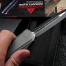 Microtech Knives Hera II Apocalyptic Natural Clear w/ Black Double Edge 1702-1NC