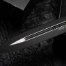 Microtech Knives Hera II Apocalyptic Natural Clear w/ Black Double Edge 1702-1NC