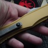 Microtech Knives Hera II Apocalyptic Double Edge w/ Tan Handle 1702-10APTA