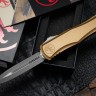 Microtech Knives Hera II Apocalyptic Double Edge w/ Tan Handle 1702-10APTA