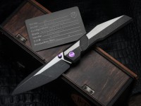 Poikilo Blade Komodo w/ Titanium Handles &amp; Two Tone Dark Stonewash M398