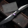 Poikilo Blade Komodo w/ Titanium Handles & Two Tone Dark Stonewash M398