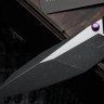 Poikilo Blade Komodo w/ Titanium Handles & Two Tone Dark Stonewash M398
