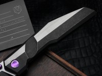 Poikilo Blade Komodo w/ Titanium Handles &amp; Two Tone Dark Stonewash M398