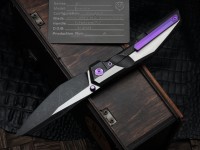 Poikilo Blade Komodo w/ Titanium Handles &amp; Two Tone Dark Stonewash M398
