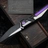 Poikilo Blade Komodo w/ Titanium Handles & Two Tone Dark Stonewash M398