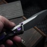 Poikilo Blade Komodo w/ Titanium Handles & Two Tone Dark Stonewash M398