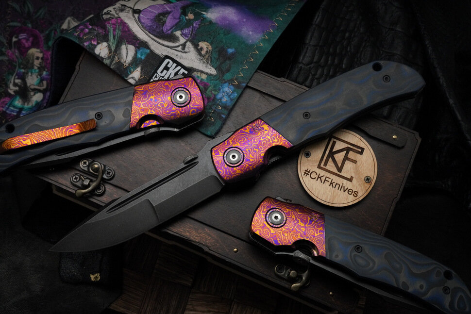 CKF/Bob Terzuola Eagle Rock -Timascus S90V-