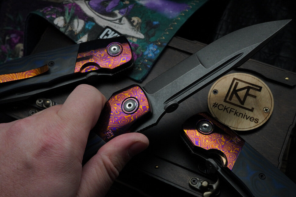 CKF/Bob Terzuola Eagle Rock -Timascus S90V-