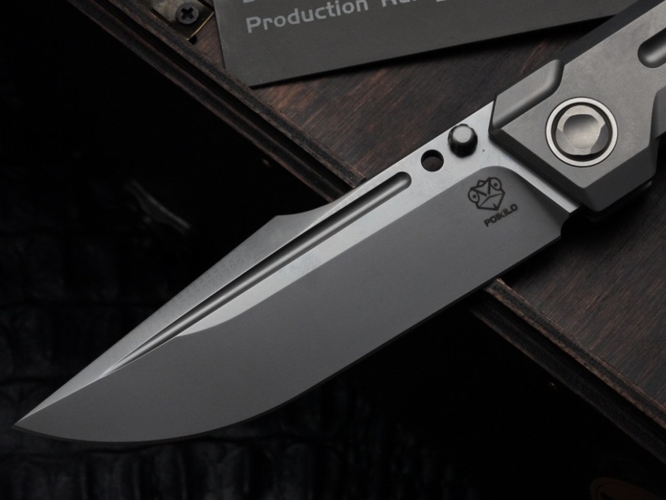Poikilo Blade Marlin Standard 1 Pearlescent Stonewash w/ Titanium Handles & M398