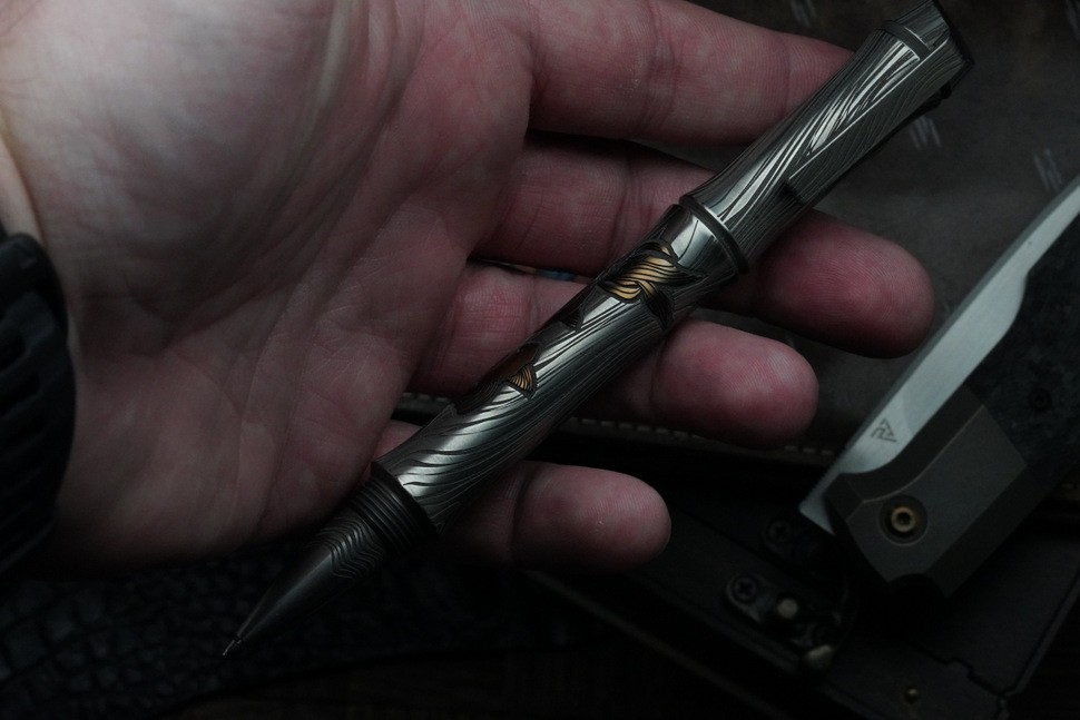 Streltsov luxury titanium pen -Hitori GF-