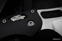 Microtech Knives Manual Stitch RAM LOK Fluted Black Aluminum &amp; M390MK 169RL-10FL