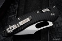 Microtech Knives Manual Stitch RAM LOK Fluted Black Aluminum &amp; M390MK 169RL-10FL