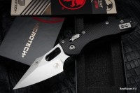 Microtech Knives Manual Stitch RAM LOK Fluted Black Aluminum &amp; M390MK 169RL-10FL