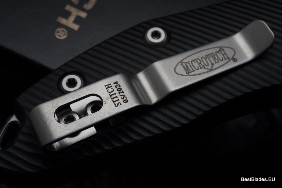 Microtech Knives Manual Stitch RAM LOK Fluted Black Aluminum & M390MK 169RL-10FL