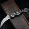 Poikilo Blade Thorny Devil w/ Titanium Black Fat Carbon Inlaid Handles & Pearlescent Stonewash M398