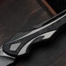 Poikilo Blade Thorny Devil w/ Titanium Black Fat Carbon Inlaid Handles & Pearlescent Stonewash M398