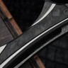 Poikilo Blade Thorny Devil w/ Titanium Black Fat Carbon Inlaid Handles & Pearlescent Stonewash M398