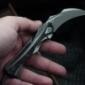 Poikilo Blade Thorny Devil w/ Titanium Black Fat Carbon Inlaid Handles & Pearlescent Stonewash M398