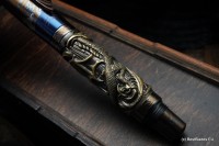 Streltsov luxury titanium-bronze pen -Ace Drakkar-