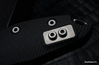 Microtech Knives Manual Stitch RAM LOK Fluted Black G-10 &amp; Partial Serrated M390MK 169RL-11FLGTBK