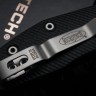 Microtech Knives Manual Stitch RAM LOK Fluted Black G-10 & Partial Serrated M390MK 169RL-11FLGTBK