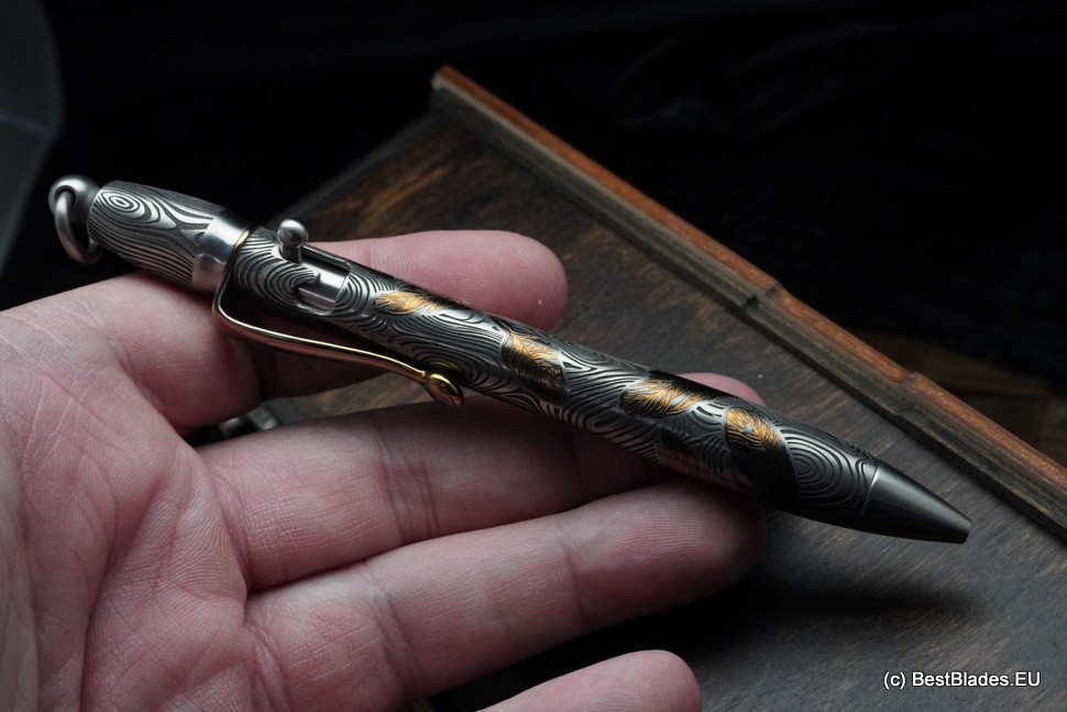 Streltsov luxury titanium pen -Amelia Scribe-