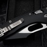 Microtech Knives Manual Stitch RAM LOK Fluted Black Aluminum & Two Tone Black M390MK 169RL-1FL